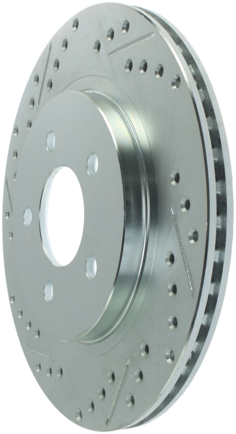 StopTech Select Sport 05-10 Ford Mustang GT Slotted and Drilled Rear Right Rotor 227.61087R Main Image