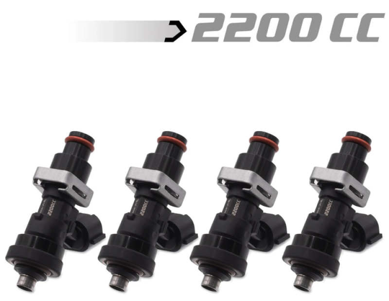 BLOX Racing Eco-Fi Street Injectors 2200cc/min w/1in Adapter Honda B/D/H Series (Set of 4) BXEF-04914.11.B-2200-4