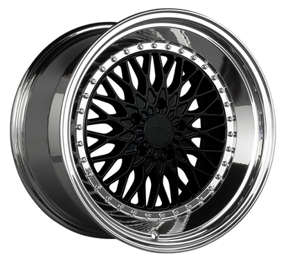 XXR 576 Wheel Black / Platinum Lip 18x9 +30 5x112