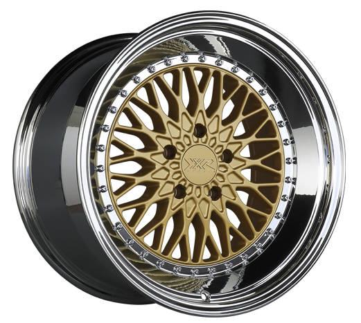 XXR 576 Wheel Hyper Gold / Platinum Lip 18x9 +30 5x4.5