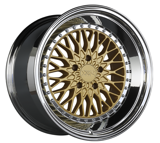 XXR 576 Wheel Hyper Gold / Platinum Lip 18x10.5 +25 5x4.5