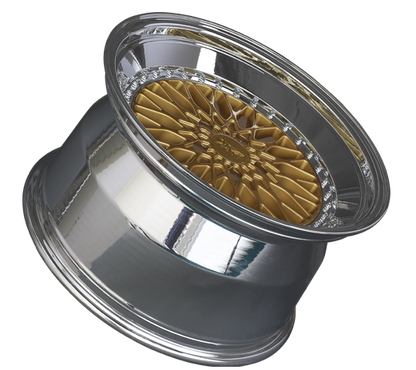 XXR 576 Wheel Hyper Gold / Platinum Lip 18x9 +30 5x120