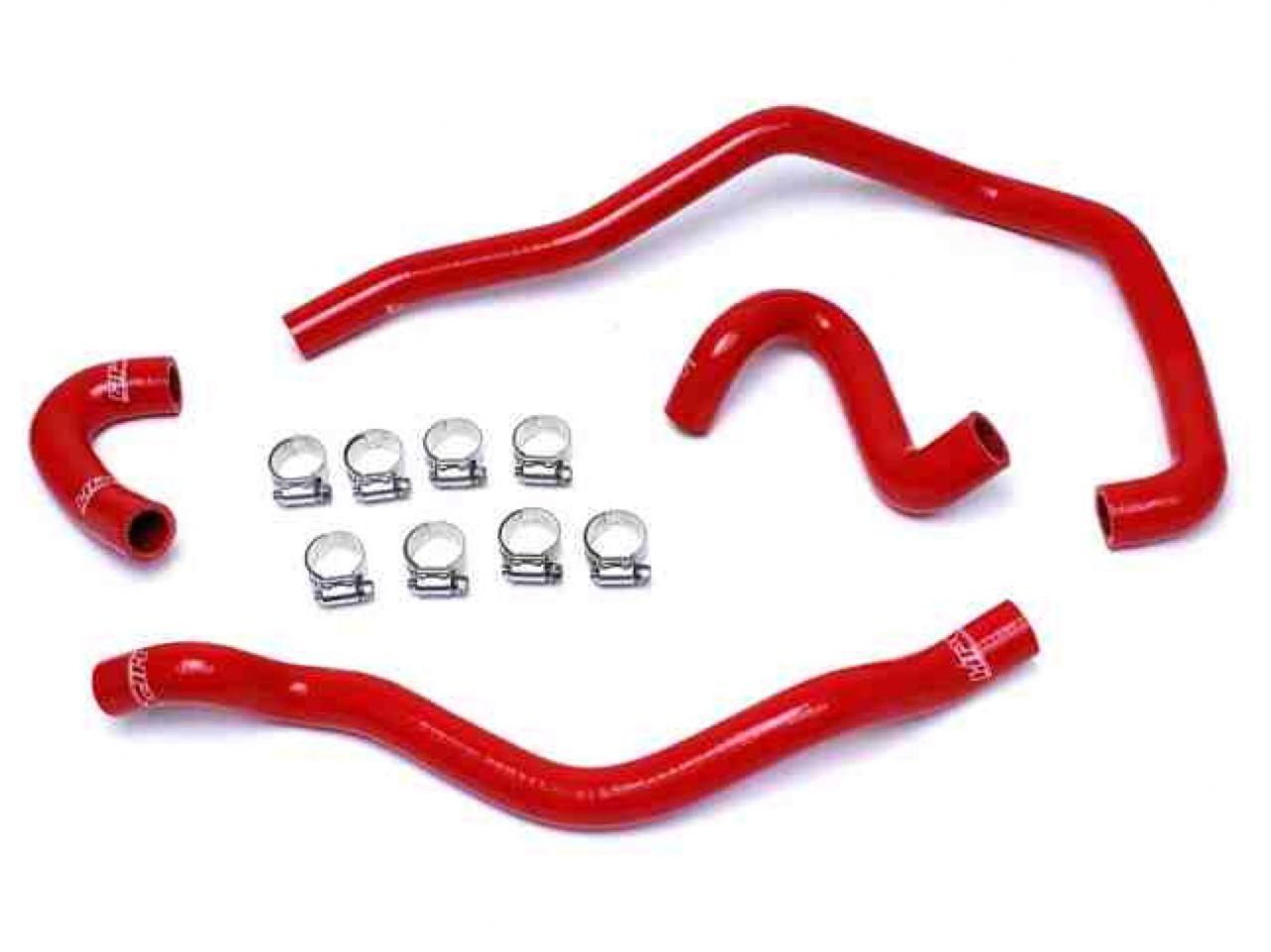 HPS Reinforced Red Silicone Heater Hose Kit Coolant BMW 01-06 E46 M3 Left Hand Drive