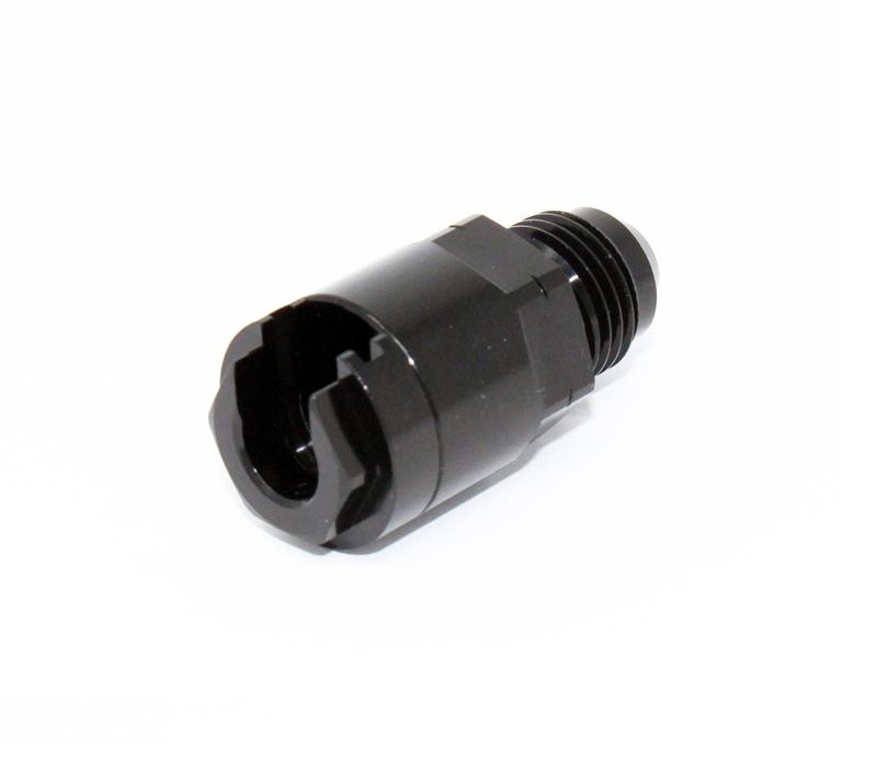 Torque Solution Locking Quick Disconnect Adapter Fitting: 5/16in SAE to -6AN Male Flare TS-FTG-001 Main Image