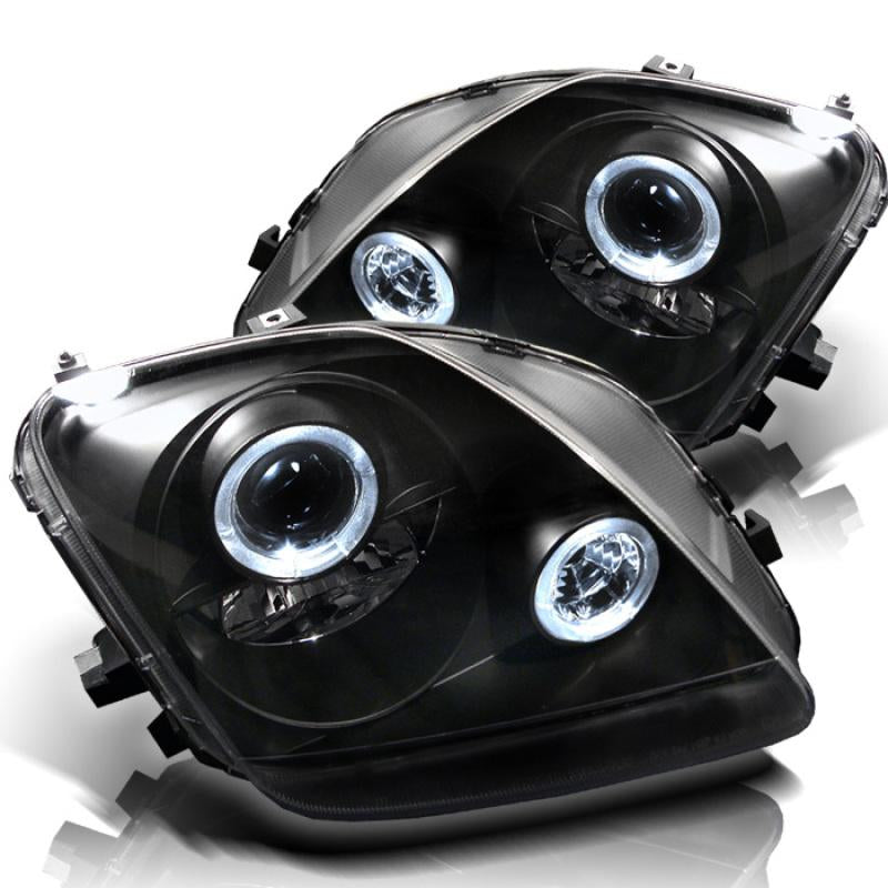 Spyder Honda Prelude 97-01 Projector Headlights LED Halo Black High H1 Low H1 PRO-YD-HP97-HL-BK 5011039 Main Image