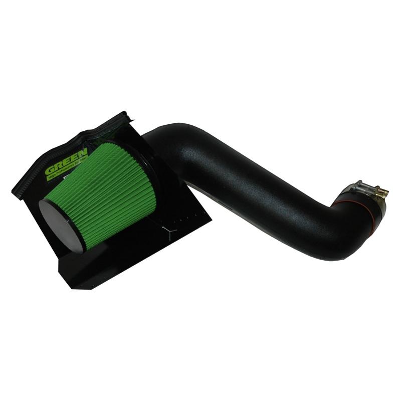 Green Filter 06+ Chevy Duramax LBZ 6.6L Diesel Cold Air Intake Kit 2568 Main Image