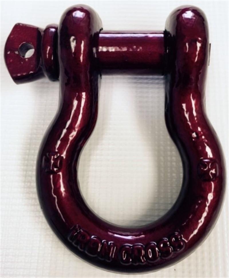 Iron Cross 3/4in D-Ring Shackle - Crimson 1000-03 Main Image