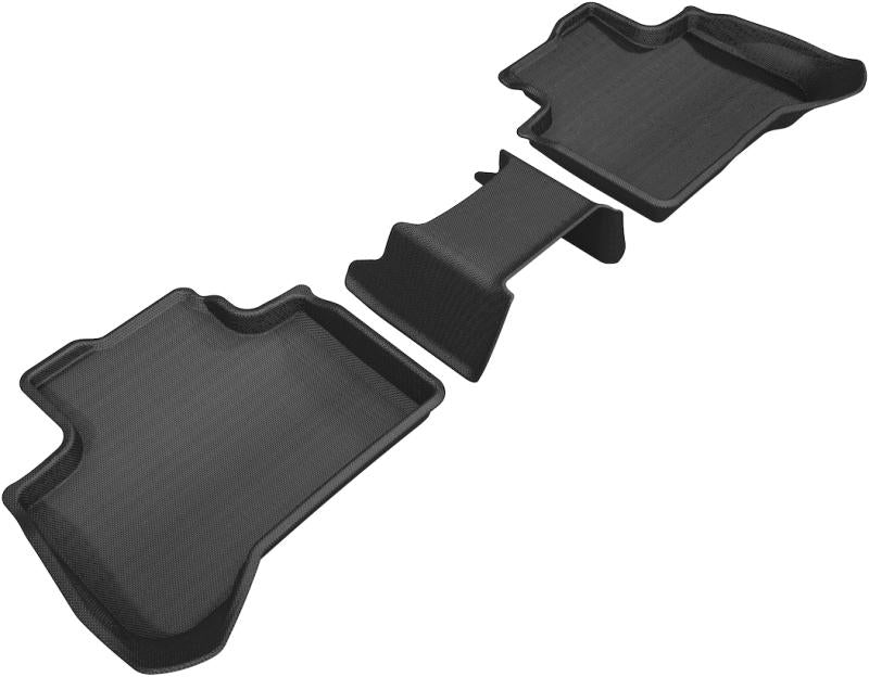 3D MAXpider 2018-2020 BMW X3 (G01)/X4 (G02) Kagu 2nd Row Floormats - Black L1BM09221509 Main Image