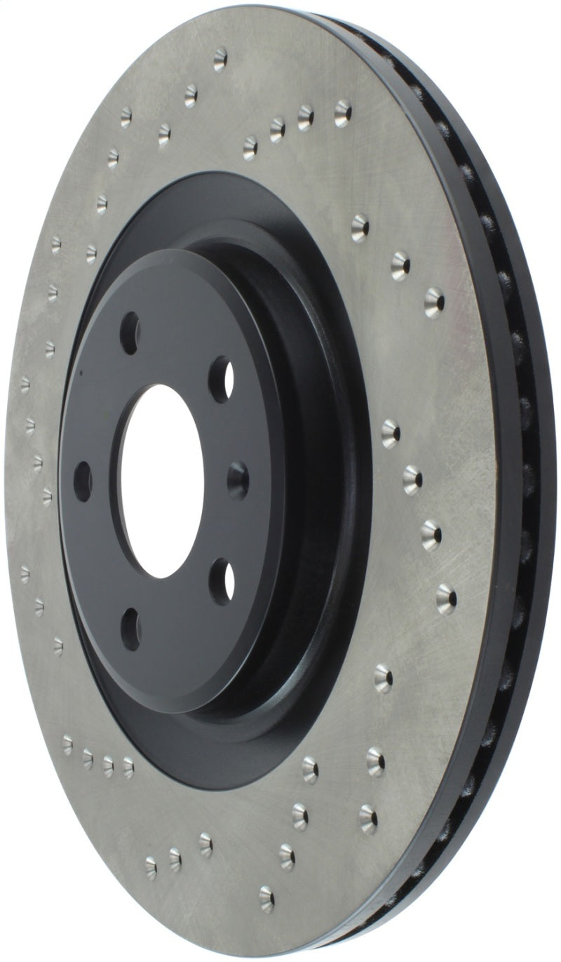 StopTech Sport Cryo Cross Drilled Brake Rotor; Rear Left