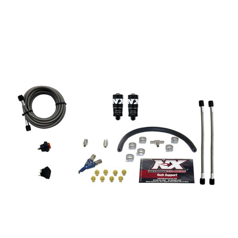 Nitrous Express Hitman EFI Single Nozzle Piranha Nitrous Kit (35-75HP) w/o Bottle 20001-00 Main Image