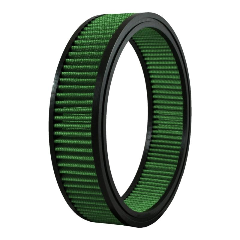 Green Filter 87-90 JEEP Wrangler 4.2L L6 OD 10in. Round Filter 2177 Main Image