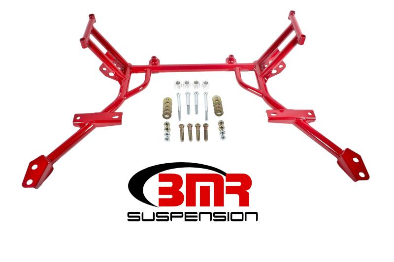 BMR 05-10 S197 Mustang K-Member w/ No Motor Mounts and STD. Rack Mounts - Red KM009R Main Image