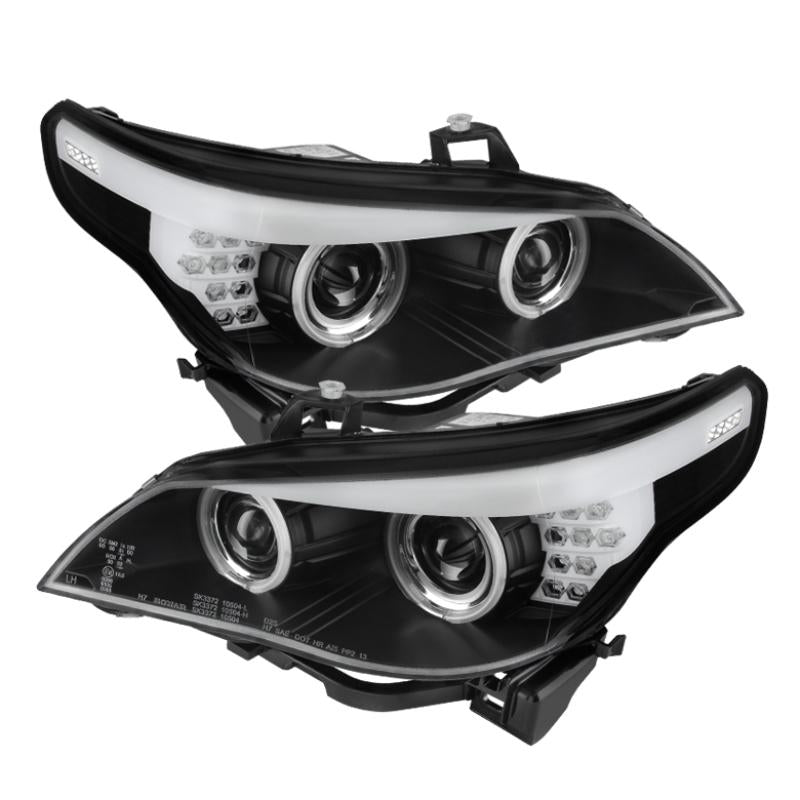 Spyder BMW E60 5-Series 04-07 Projector Halogen Model- CCFL Halo Blk PRO-YD-BMWE6004-CCFL-BK 5074041 Main Image