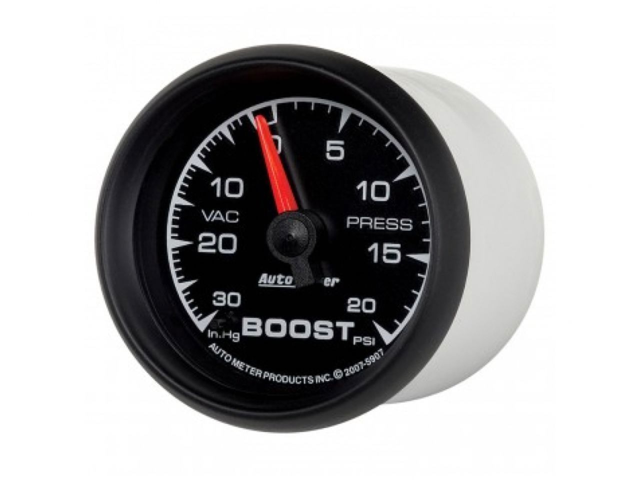 Autometer Gauge, Vac/Boost, 2 1/16", 30INHG-20Psi, Mechanical, Es