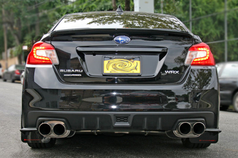 Rally Armor 15+ Subaru Wrx & Sti Sedan Only Ur Black Mud Flap w/ White Logo