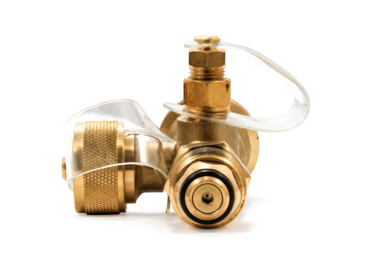 Camco Brass Tee - W/ 4 Ports, Clamshell