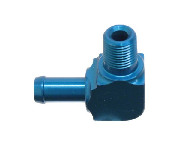Diftech 1/8 NPT to 5/16 in (8mm) Barb 90 Degree Fuel Fitting