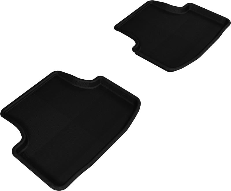 3D MAXpider 2015-2018 Volkswagen Golf Kagu 2nd Row Floormats - Black L1VW05021509 Main Image