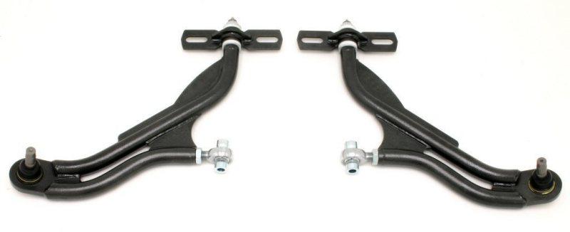 BMR 05-09 S197 Mustang Adj. Lower A-Arms Delrin/Rod End w/ 18mm STD. Ball Joint - Black Hammertone AA019H Main Image