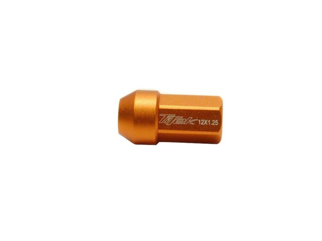 TiTek Aluminum Lightweight Short Open Lug Nuts 4-Pack 12 x 1.25 GOLD