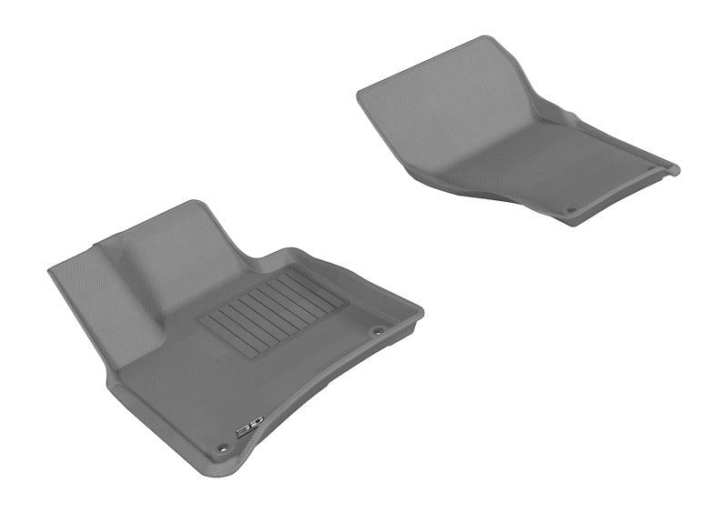 3D MAXpider 2011-2018 Porsche/Volkswagen Cayenne/Touareg Kagu 1st Row Floormat - Gray L1PO01011501