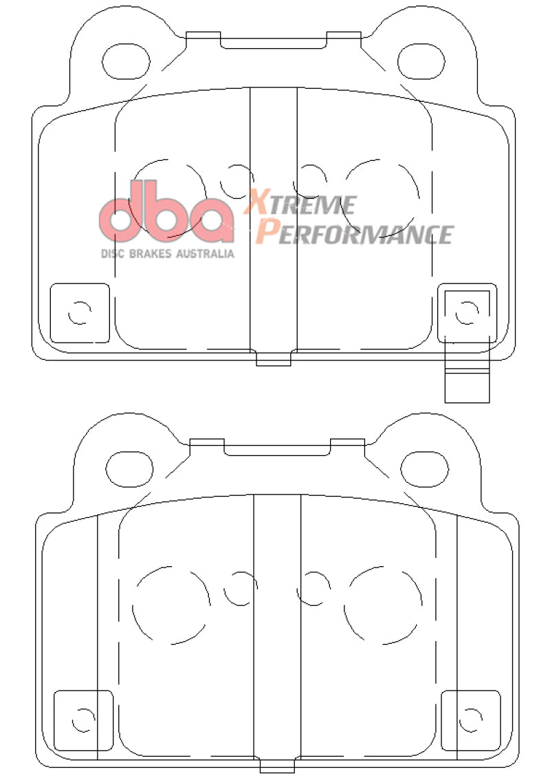 DBA 08-14 Mitsubishi EVO XP+735 Rear Brake Pads DB2215XP+