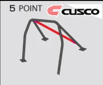 Cusco Chromoly Roll Cage 5 Point 2 Passenger 2015 Subaru WRX / STI 6A1 261 D