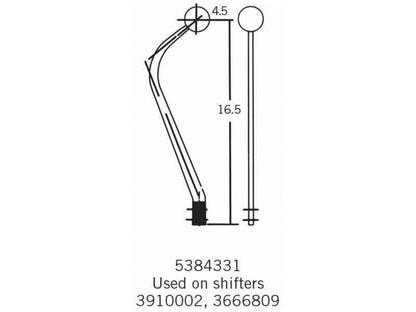 Hurst Shifters Replacement Competition Plus Stick Replacement Chrome Stick