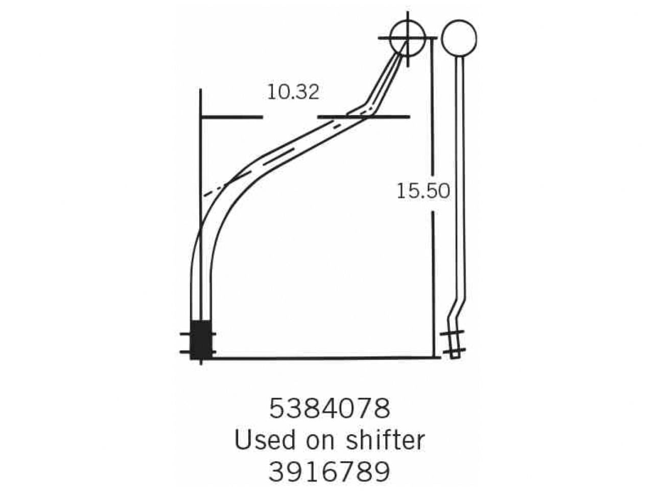 Hurst Shifters Replacement Competition Plus Stick Replacement Chrome Stick