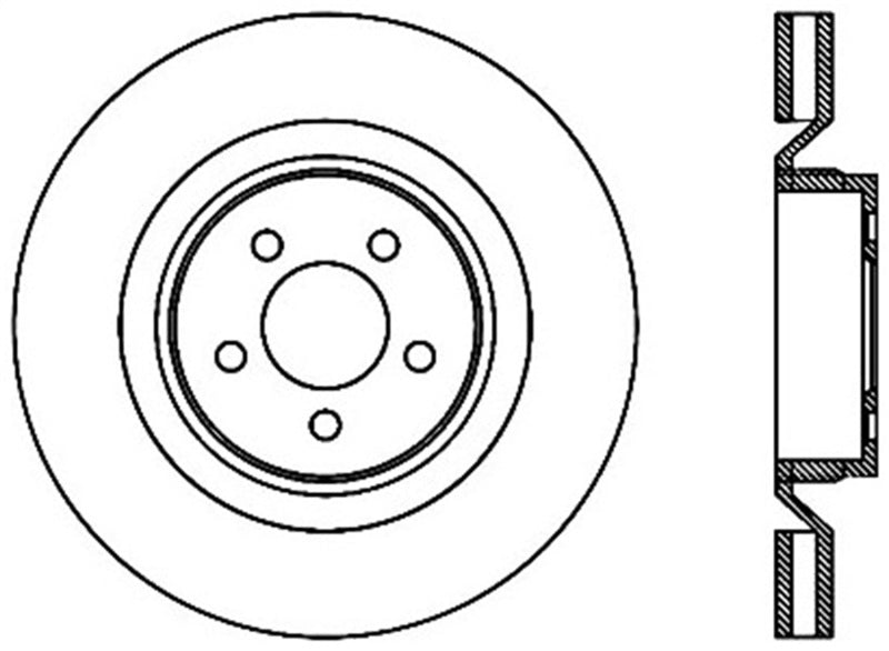 StopTech 06-10 / 12-18 Dodge Charger Cryo Slotted Front Left Sport Brake Rotor 126.63063CRY