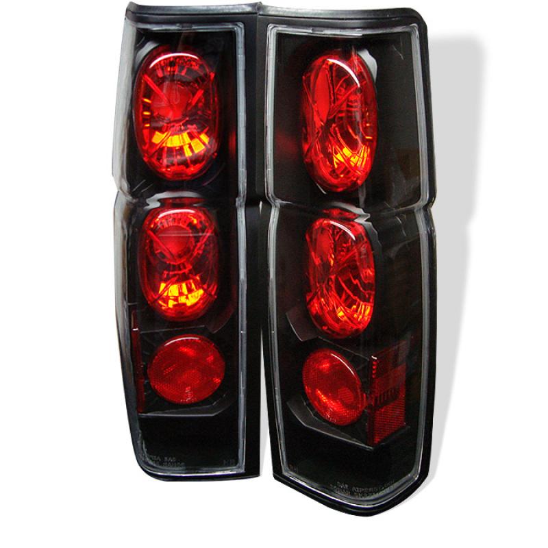 Spyder Nissan Hardbody 86-97 Euro Style Tail Lights Black ALT-YD-NH86-BK 5006875 Main Image