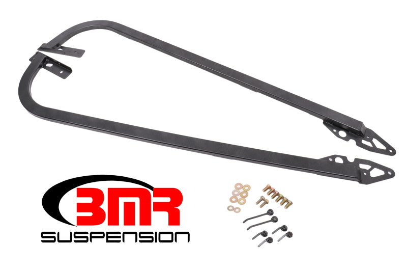 BMR 08-17 Challenger Chassis Jacking Rails - Black Hammertone CJR110H