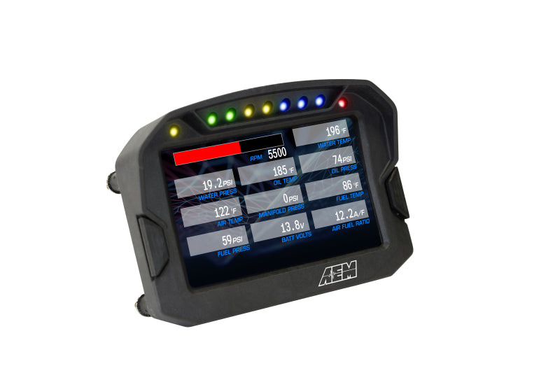 AEM CD-5LG Carbon Logging Digital Dash Display w/ Internal 10Hz GPS & Antenna 30-5603