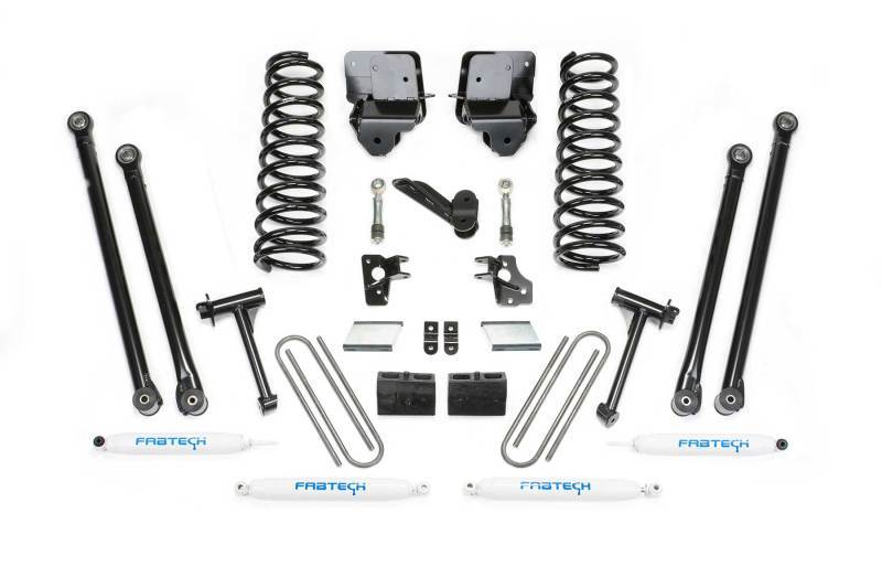 Fabtech 03-05 Dodge 2500 4WD Gas w/Auto 6in Long Arm System w/Perf. Shocks K3039 Main Image