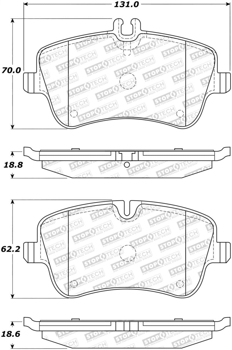 StopTech Street Brake Pads 308.08721 Main Image