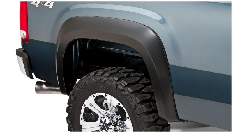 Bushwacker 07-13 GMC Sierra 1500 Fleetside Extend-A-Fender Style Flares 2pc 69.3in Bed - Black 40110-02 Main Image