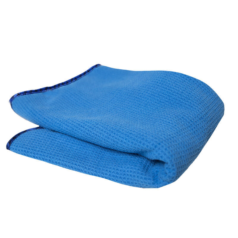 Chemical Guys Waffle Weave Glass & Window Microfiber Towel - 24in x 16in - Blue (P48) MIC708