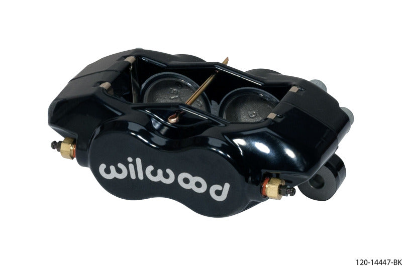 Wilwood Caliper-Forged DynaliteI w/Dust Seal-Black 1.75in Pistons .81in Disc 120-14447-BK