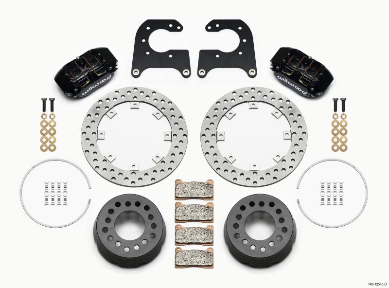 Wilwood Dynapro Lug Mount Single Rear Dynamic Kit SA Drilled 58-64 Olds/Pont 1/2in Studs 140-12548-D Main Image