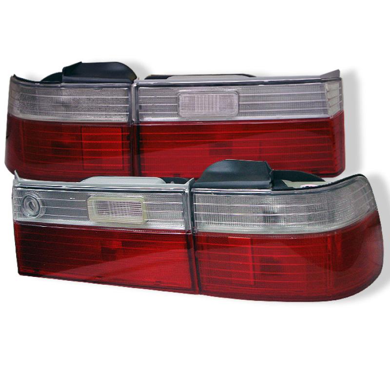 Spyder Honda Accord 90-91 4Dr Euro Style Tail Lights- Red Clear ALT-YD-HA90-RC 5004062 Main Image