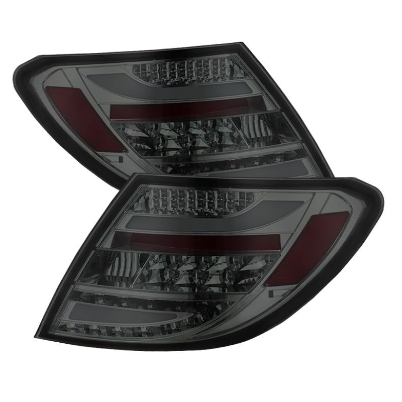 Spyder Mercedes Benz W204 C-Class 08-11 LED Tail Lights Incandescent - Smke ALT-YD-MBZC08-LED-SM 5072696 Main Image