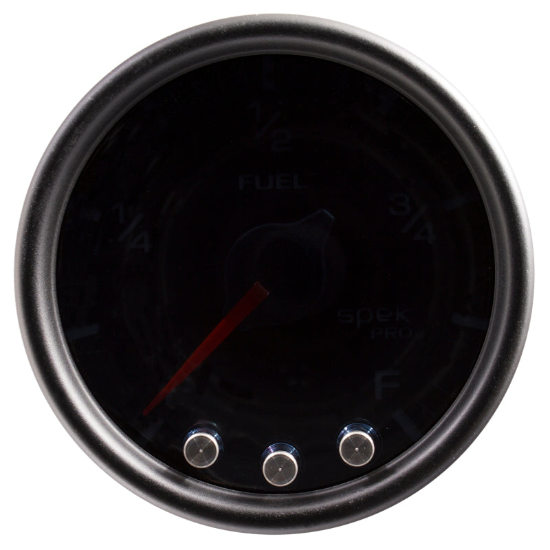 Autometer Spek-Pro Gauge Fuel Level 2 1/16in 0-270 Programmable Blk/Smoke/Blk P31252