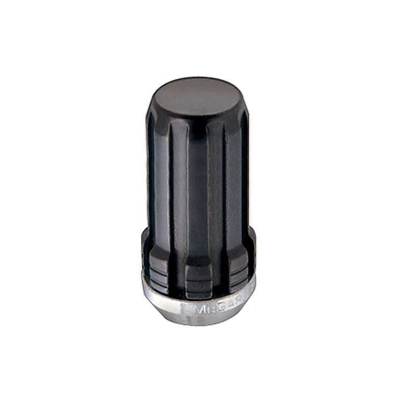 McGard SplineDrive Lug Nut (Cone Seat) M14X1.5 / 1.648in. Length (Box of 50) - Black (Req. Tool) 65037 Main Image