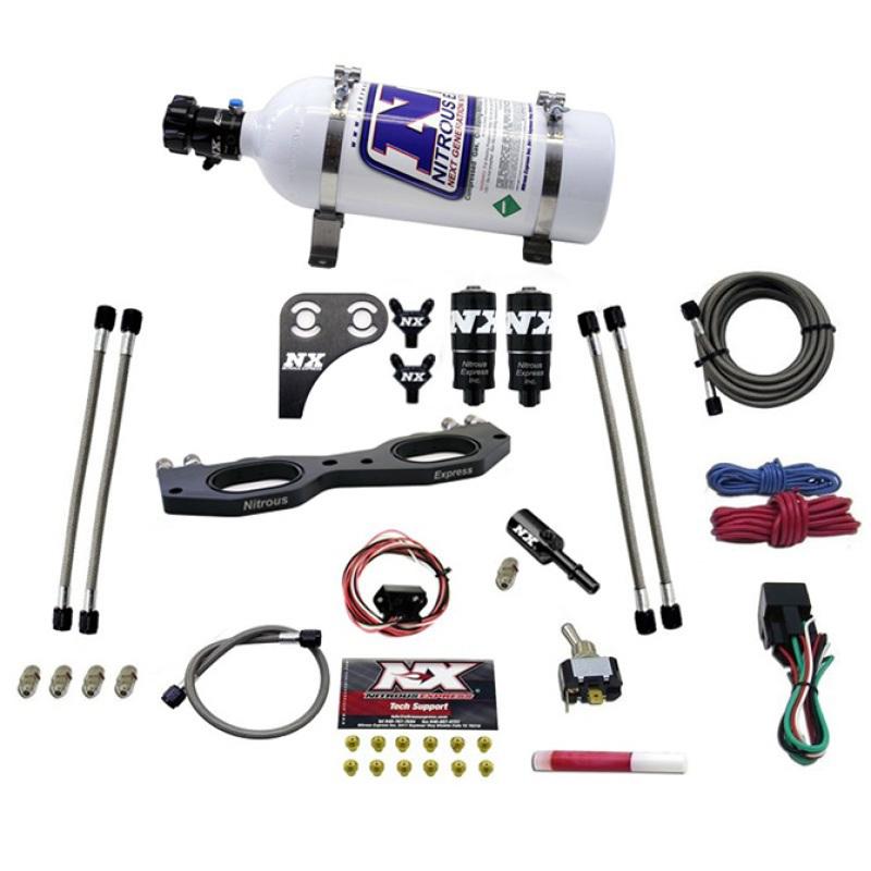 Nitrous Express Polaris RZR 1000cc Nitrous Plate Kit w/5.0lb Bottle 67002-05P Main Image