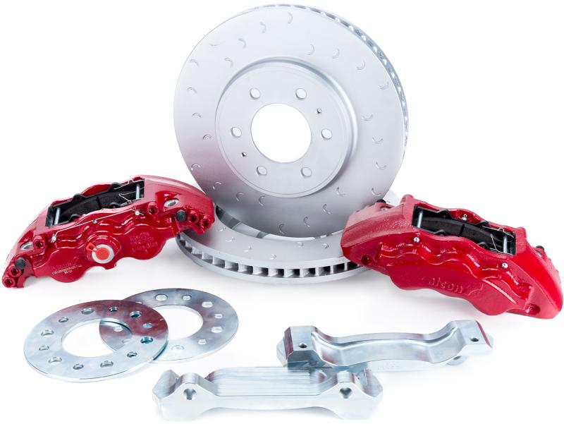 Alcon 2010+ Ford F-150 347x36mm Rotors 6-Piston Red Front Brake Kit *Requires alcAC011507NANA BKF1559BE11 Main Image