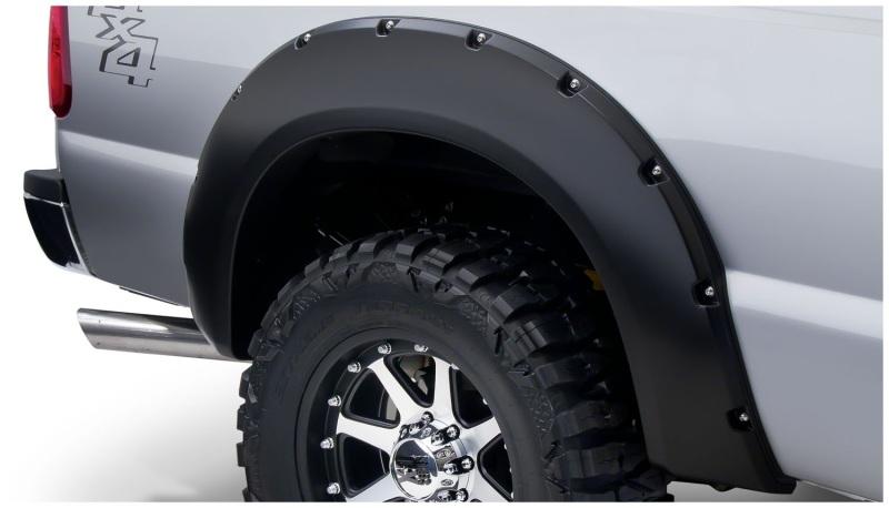 Bushwacker 11-16 Ford F-250 Super Duty Styleside Pocket Style Flares 2pc - Black 20084-02 Main Image