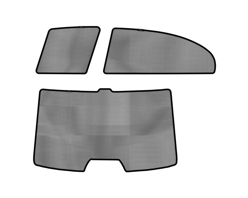 3D MAXpider 2006-2011 Honda Civic Sedan Black Sun Shades - Complete Set S1HD0120 Main Image