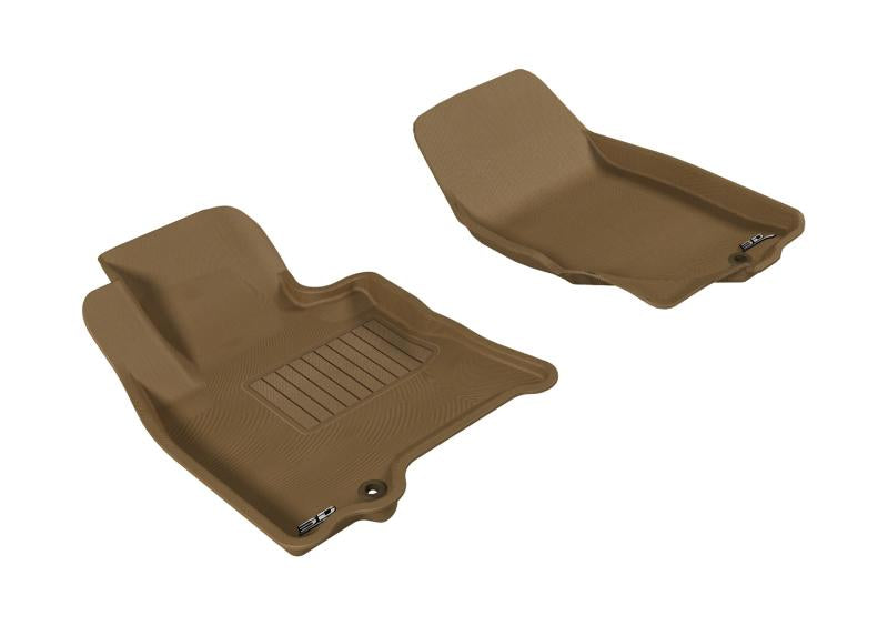 3D MAXpider 2009-2017 Infiniti QX70/QX50/FX35/EX35 Kagu 1st Row Floormat - Tan L1IN00311502 Main Image