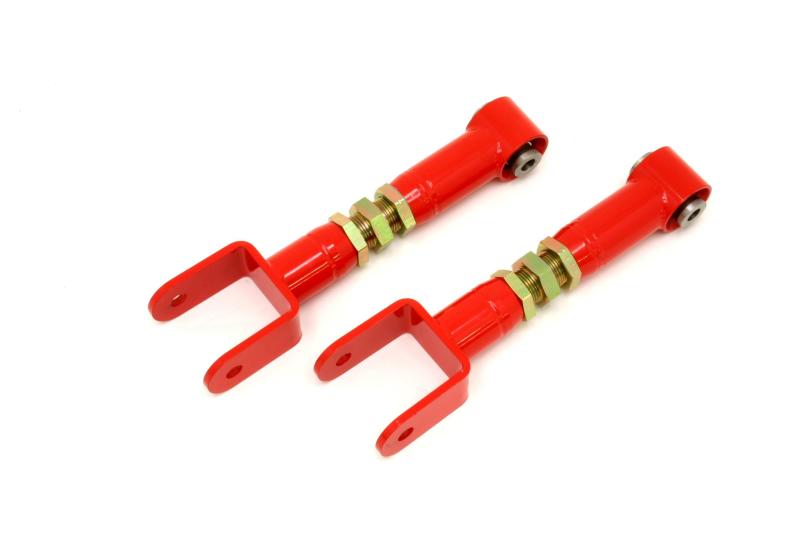 BMR 78-87 G-Body Upper Control Arms On-Car Adj. w/ Spherical Bearings - Red UTCA016R