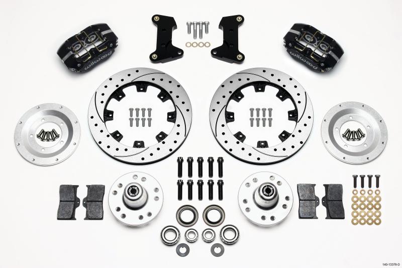 Wilwood Dynapro Dust-Boot Front Kit 12.19in Drilled 74-80 Pinto/Mustang II Disc Spindle only 140-13378-D Main Image